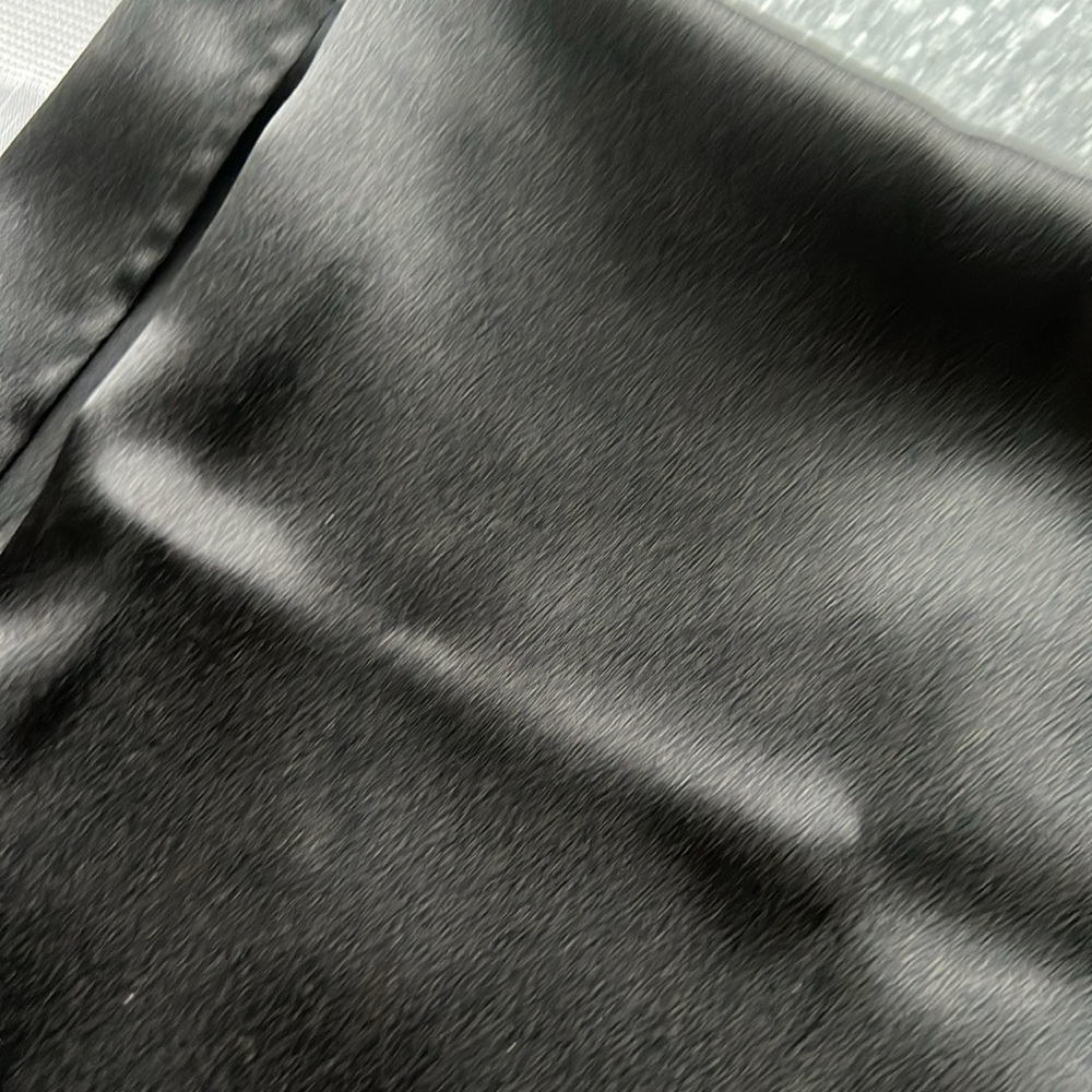G I L I 🖤 black silky maxi slip dress Large - Picture 7 of 7